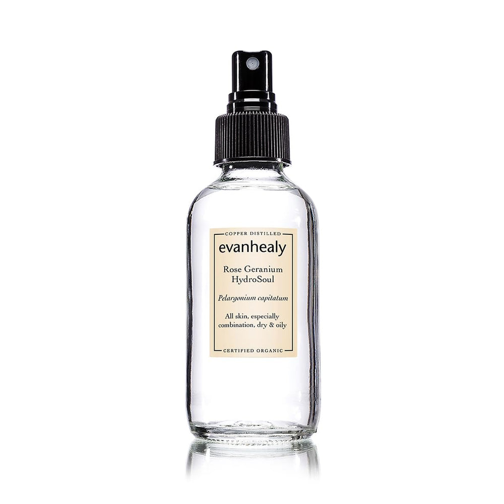 evanhealy bottle front view showing label and rosy benefits