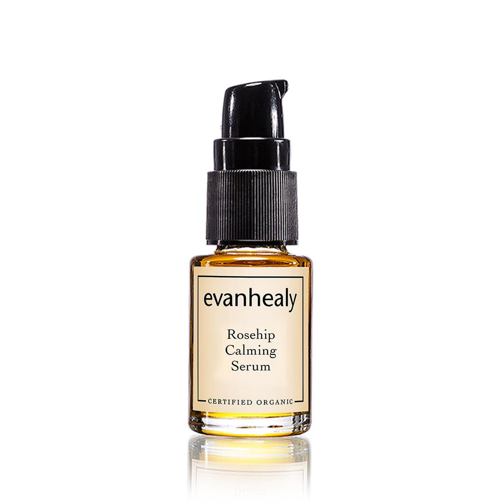 evanhealy bottle front view showing calming serum benefits