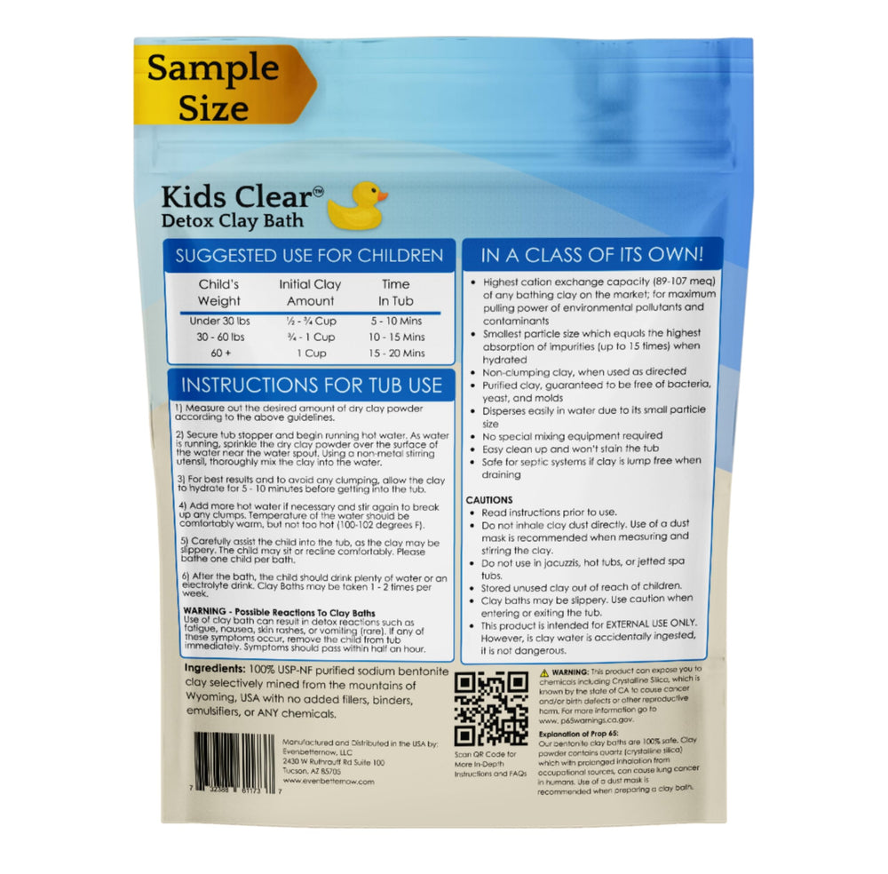 EvenbetterNow dissolved clay in water close-up showing smooth, non-gritty soak benefit