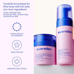 Evereden close-up of 2-in-1 shampoo conditioner tube highlighting gentle lather