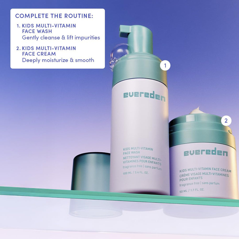 Evereden on bathroom shelf showing storage and daily routine fit