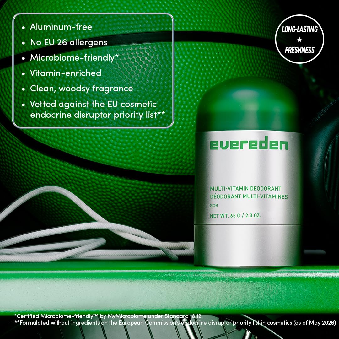 Evereden deodorant stick closeup highlighting smooth applicator