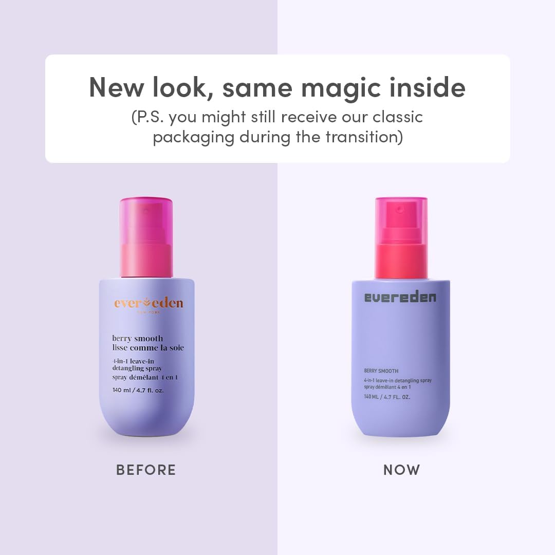 Evereden detangler spray texture droplet showing lightweight, non‑sticky finish