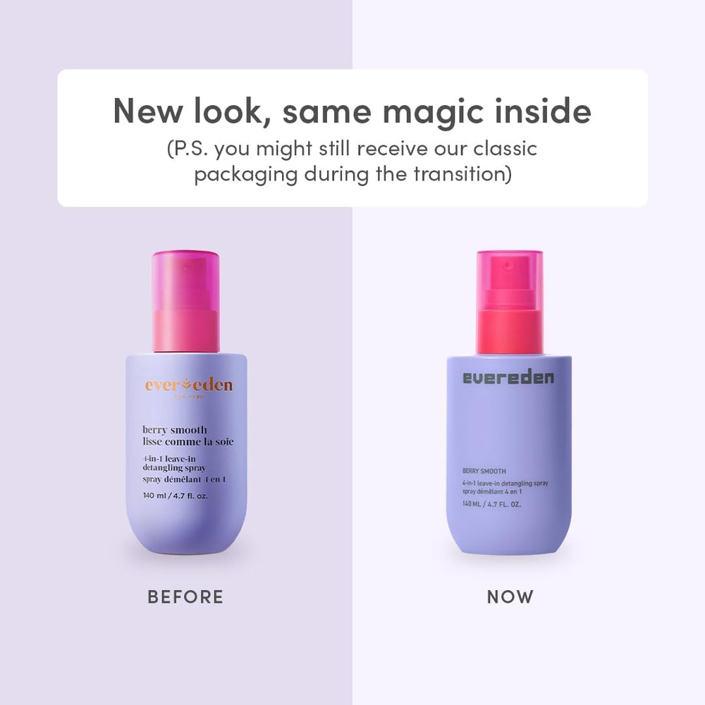 Evereden detangler spray texture droplet showing lightweight, non‑sticky finish