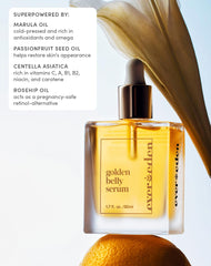 Evereden Golden Belly Serum dropper releasing oil for fast absorption