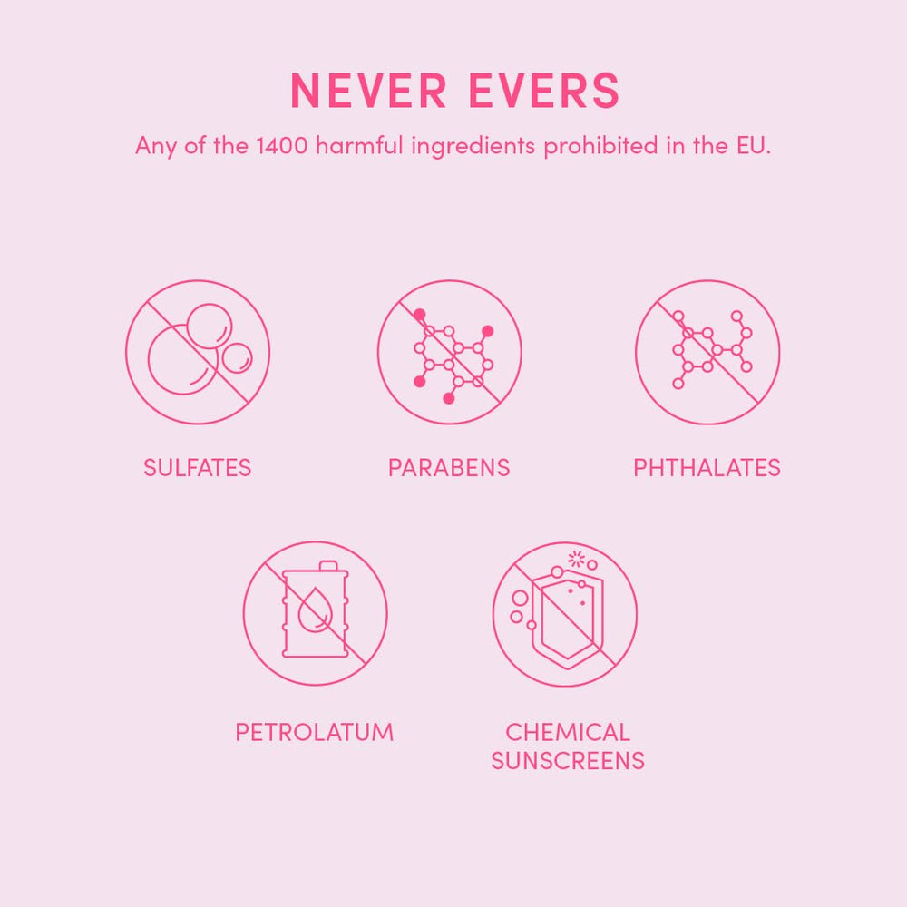 Evereden hands massaging cream illustrating smooth non-greasy feel