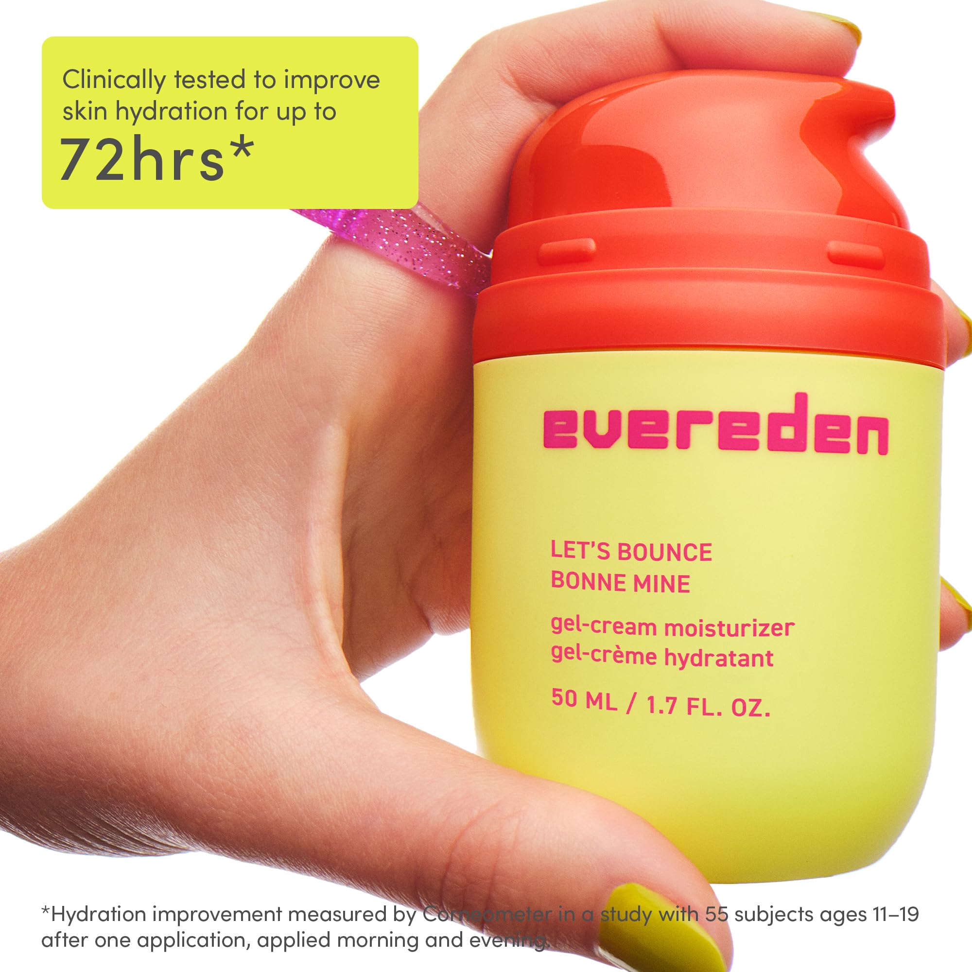 Evereden jar beside tea leaves highlighting triple tea complex benefit