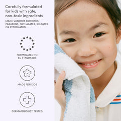 Evereden soft foam closeup showing gentle lather and mild cleansing