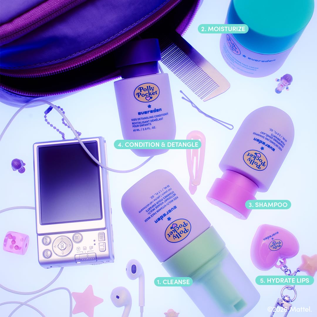 Kids using Evereden products in lifestyle scene encouraging routine-building and confidence