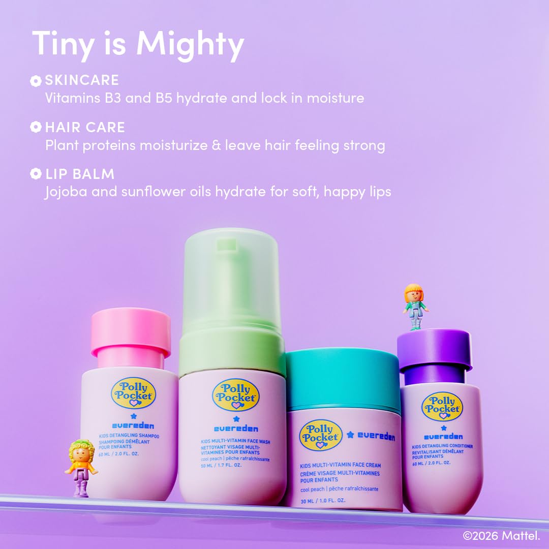 Evereden Polly Pocket lip balm charm detail showcasing collectible design and on-the-go moisture