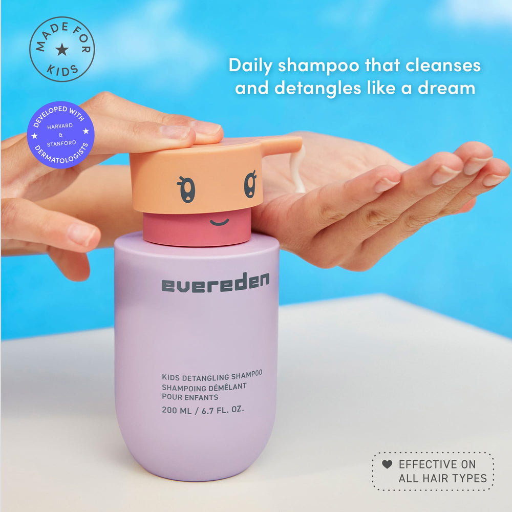Evereden close-up pump and label highlighting hypoallergenic formula