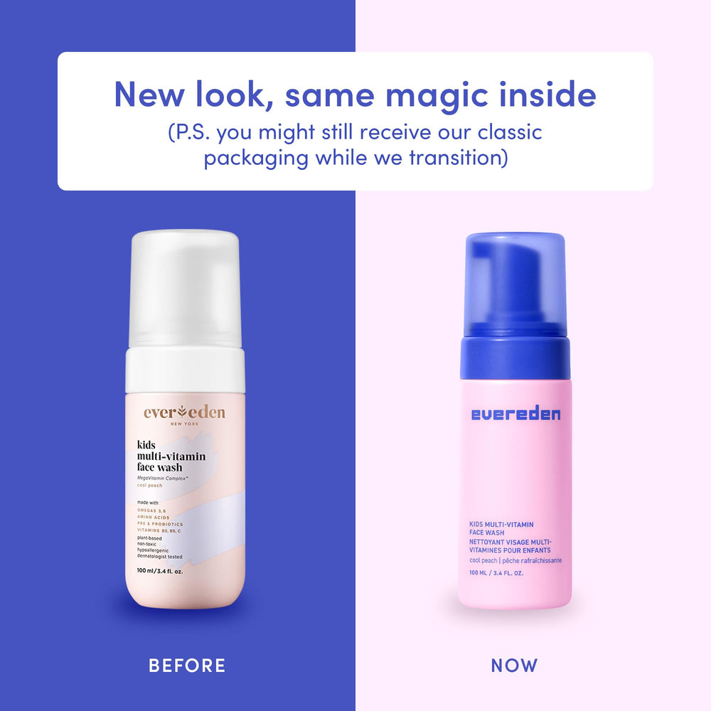 Evereden pump dispensing soft foam for easy gentle cleansing benefit
