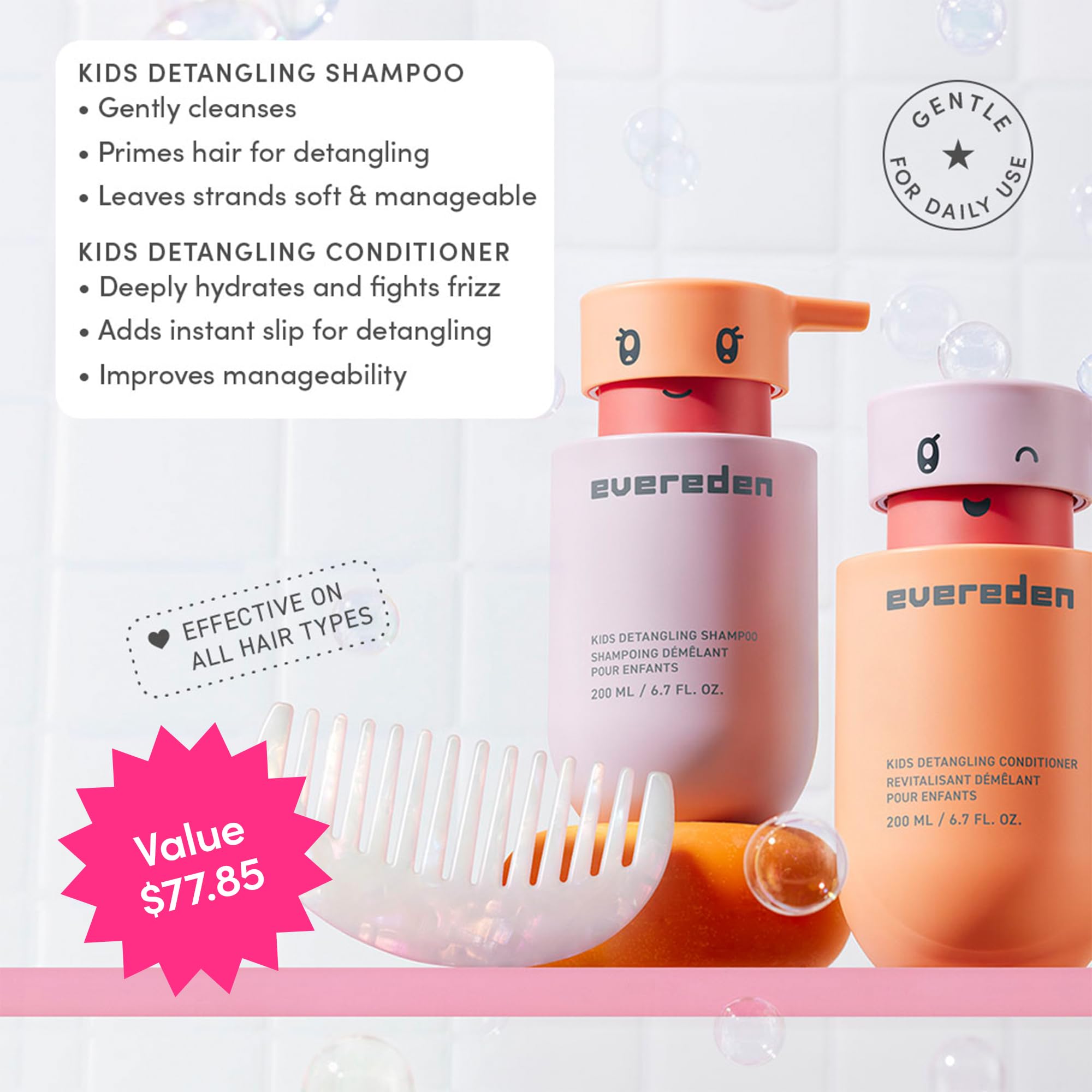 Evereden set staged in bathroom to show daily routine and stress-free bath benefit