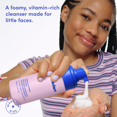 Evereden closeup of lather texture illustrating mild foaming and rinseability