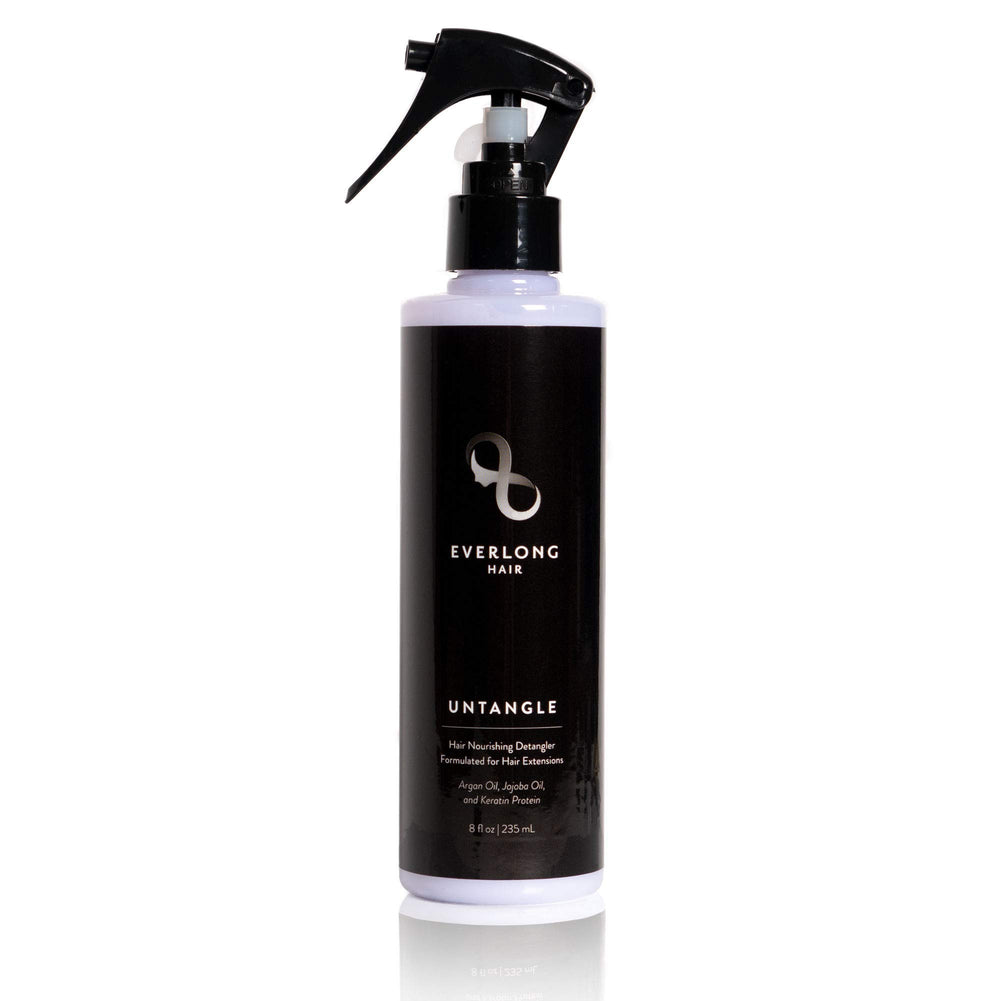 everlong front bottle displaying label and benefit of detangling