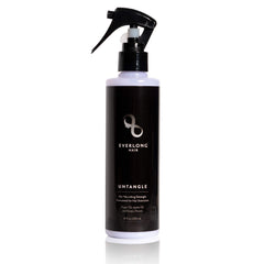everlong front bottle displaying label and benefit of detangling