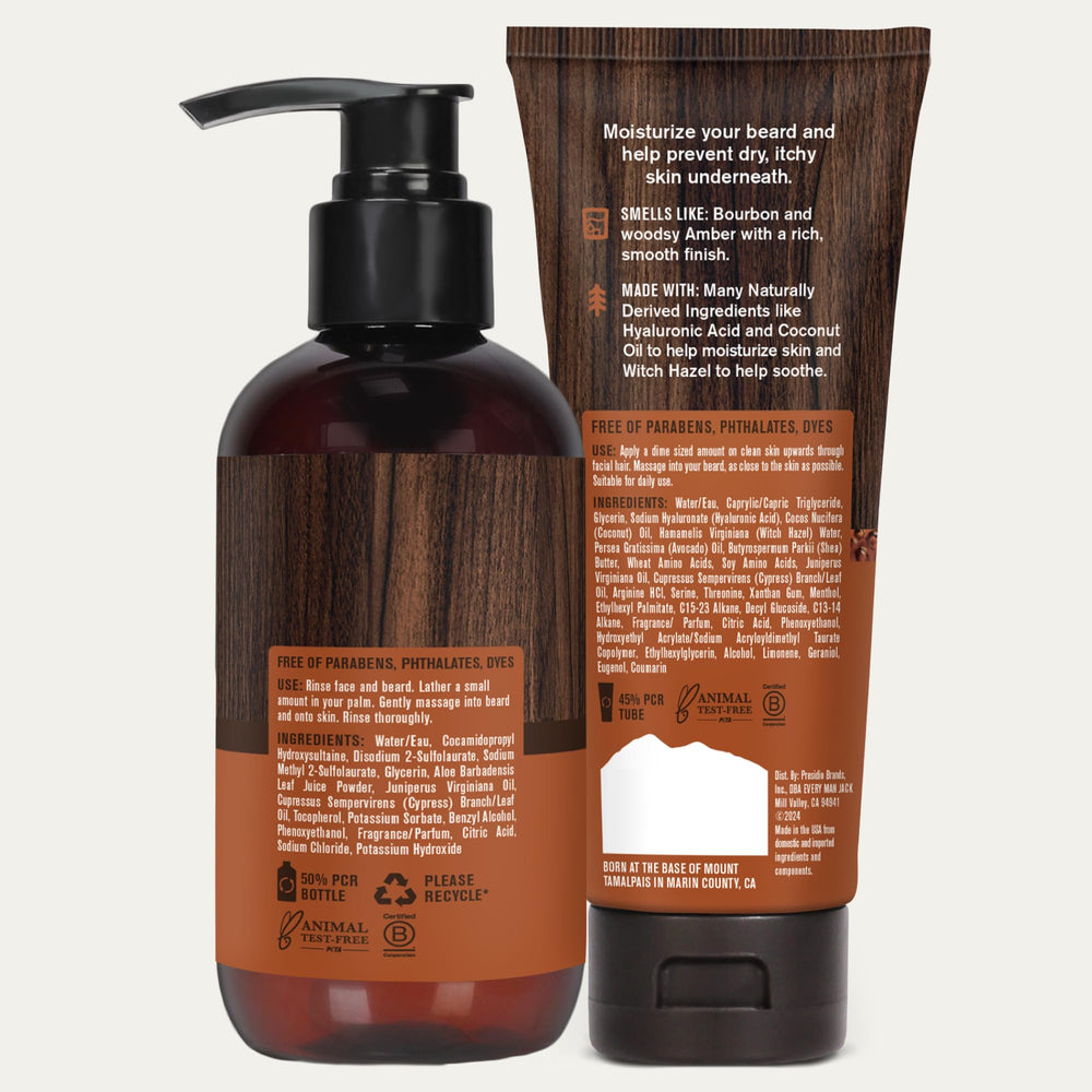 Bathroom shelf with Every Man Jack kit showing an organized grooming routine benefit