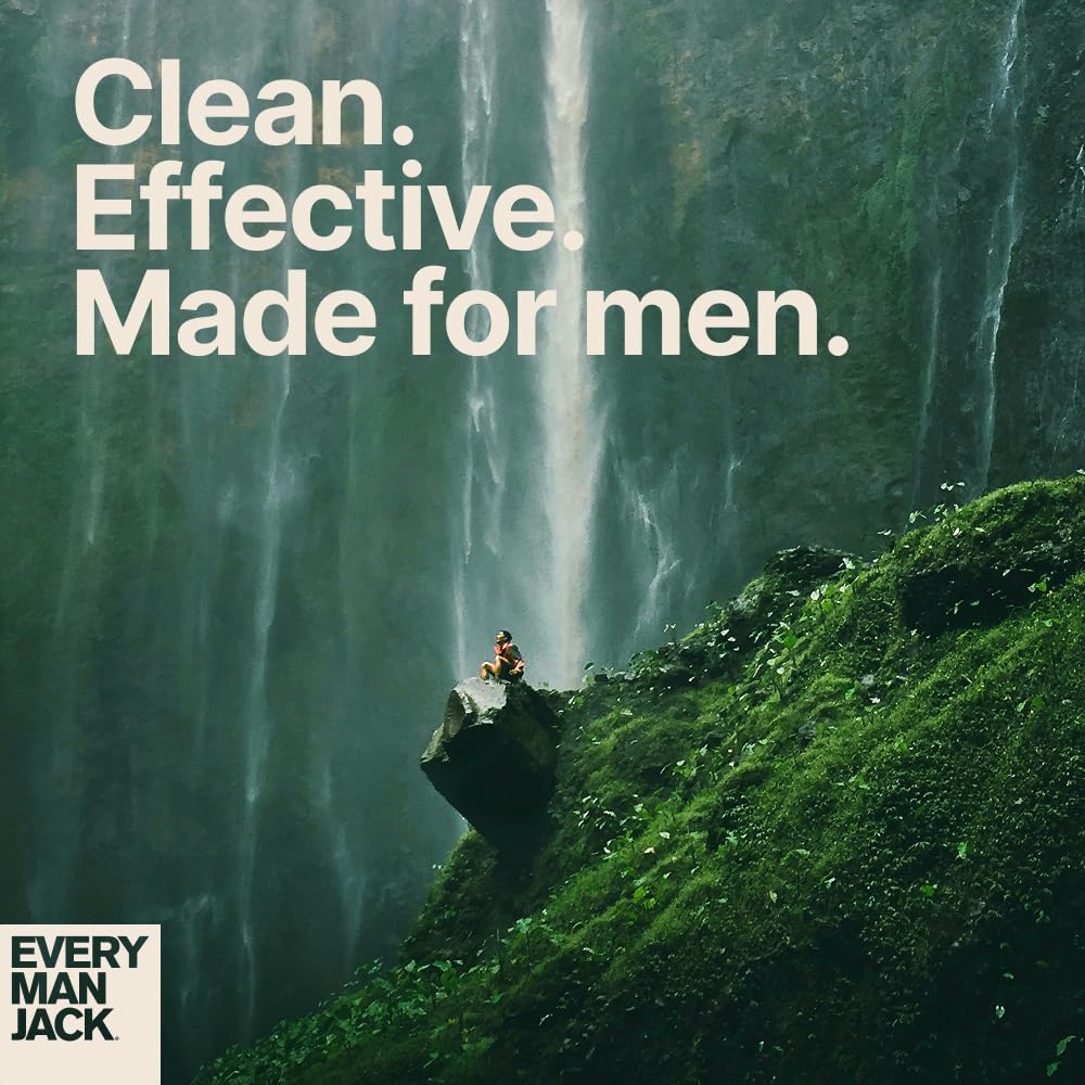 Every Man Jack bottle beside outdoor gear evoking rugged scent and adventure-ready use