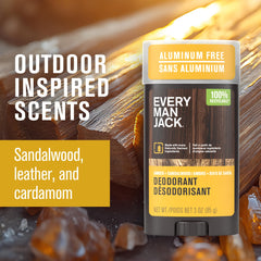 Every Man Jack clear glide texture on skin demonstrating non-sticky, residue-free finish
