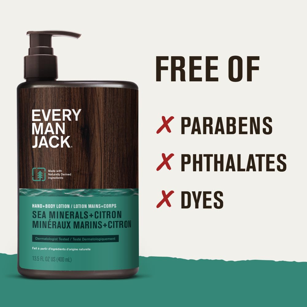 every man jack applying lotion to forearm illustrating quick skin hydration