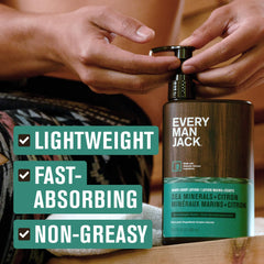 every man jack back label with ingredient details for informed buyers