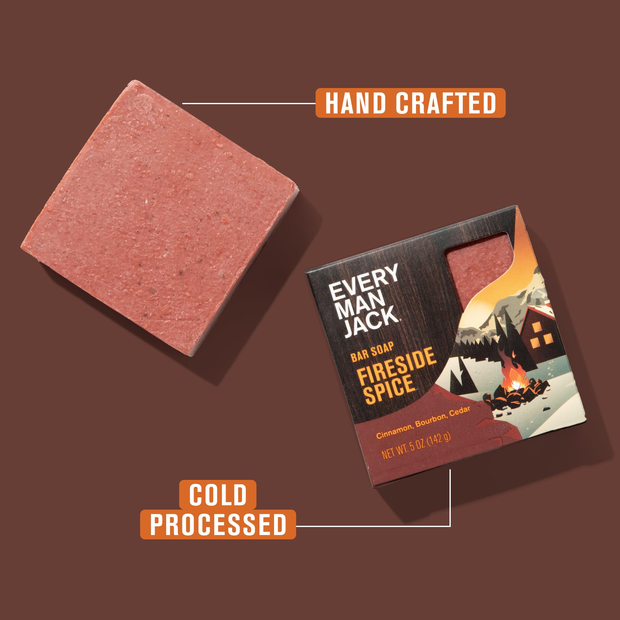 Every Man Jack close-up of soap texture highlighting moisturizing cold-process finish