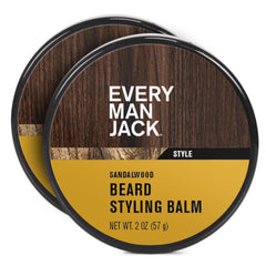 Every Man Jack front packaging showing two tins and benefit of everyday grooming