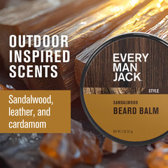 Every Man Jack with shea butter and olive oil highlighting nourishing ingredients