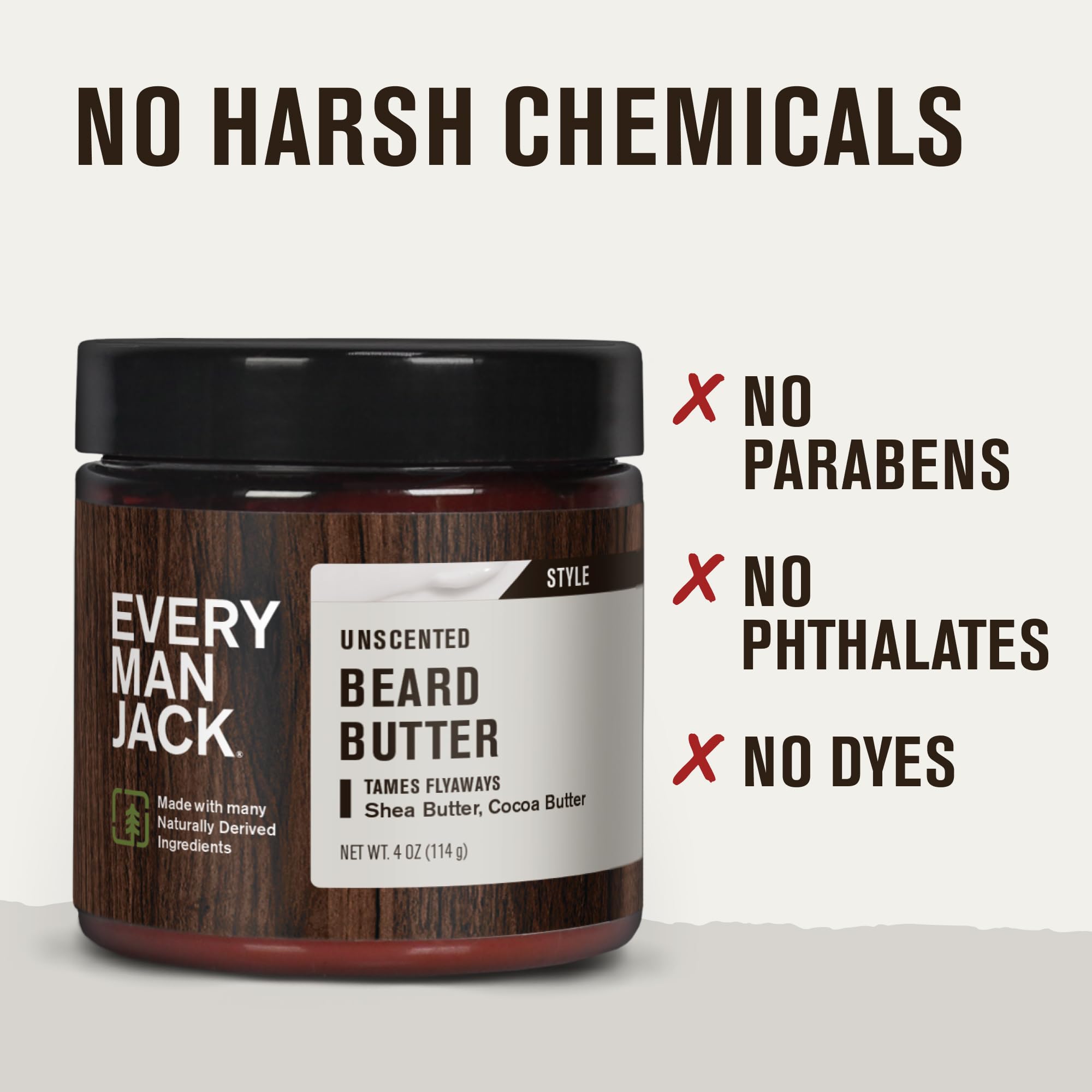 Every Man Jack before and after beard comparison showing smoother finish