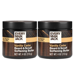 Every Man Jack front packaging showing two jars and clean design benefit neat storage