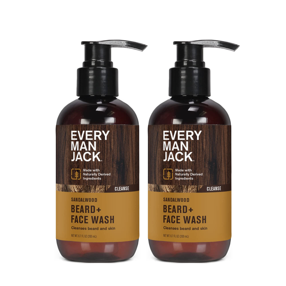 Every Man Jack after-wash beard showing softer-looking facial hair and hydrated skin