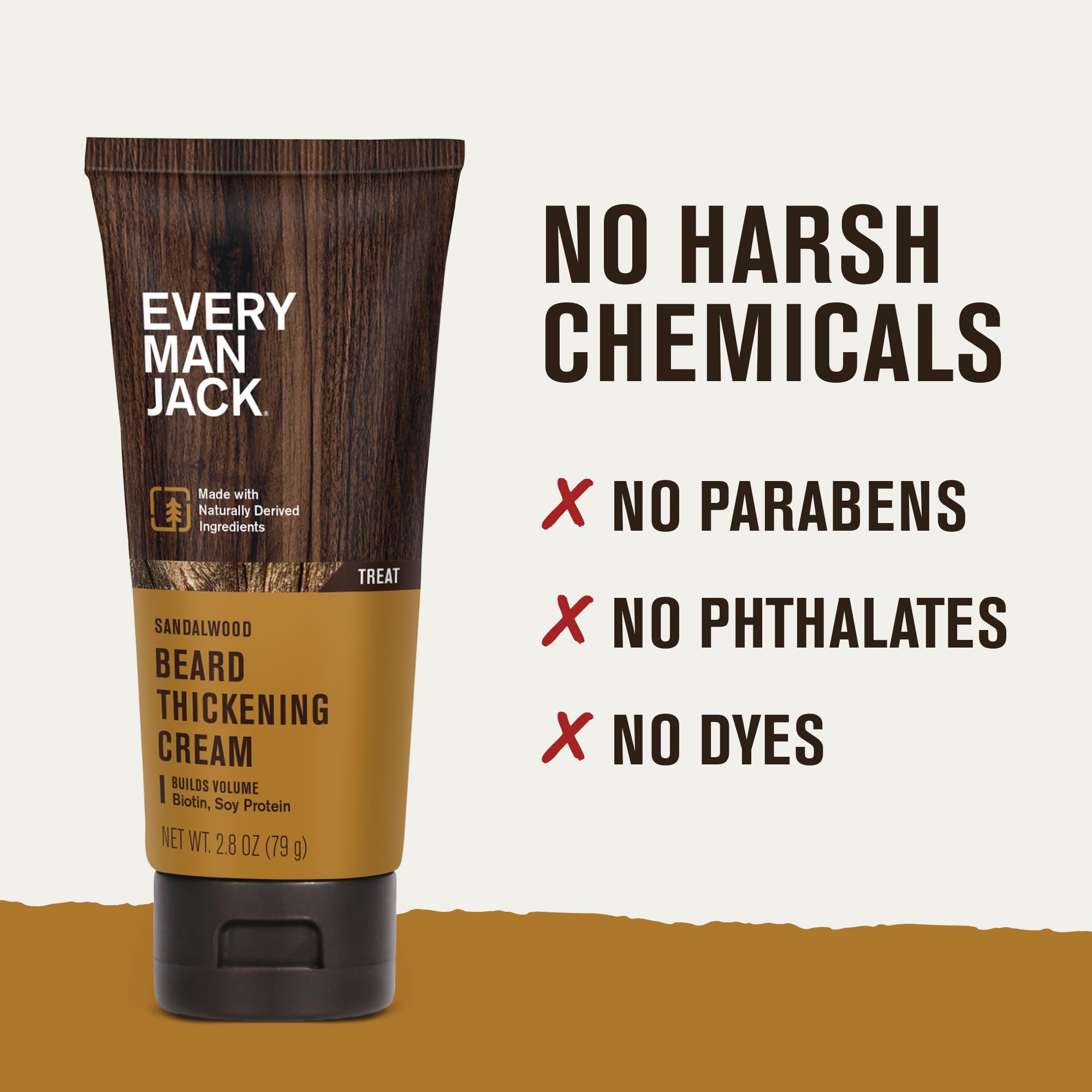 Every Man Jack styling routine flatlay with cream, balm, and comb for complete grooming
