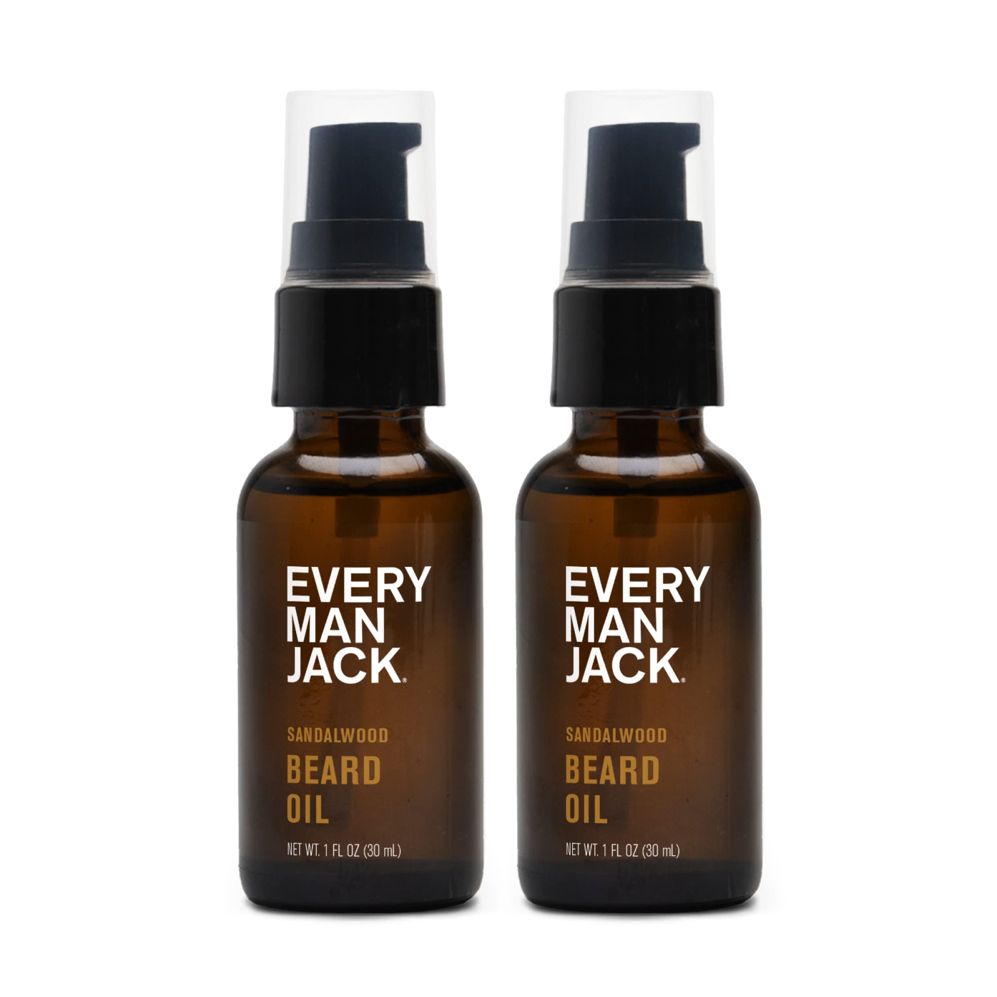 Every Man Jack before and after groomed beard showcasing reduced frizz and shine
