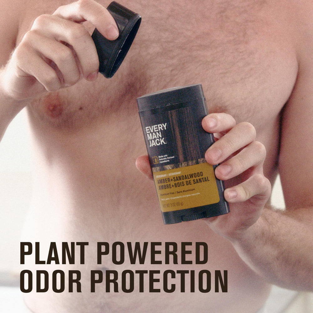 Every Man Jack close-up of deodorant texture highlighting smooth glide benefit