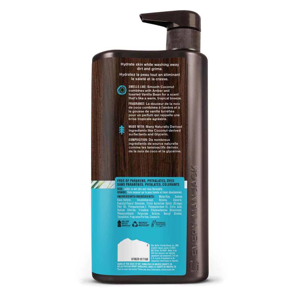 Every Man Jack after-shower skin shot showing hydrated skin and comfortable feel benefit
