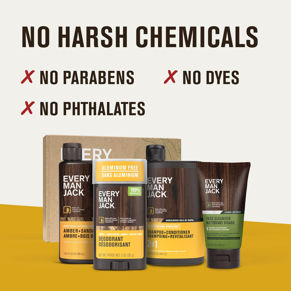 Every Man Jack daily face wash foam detail highlighting hydrating cleansing benefit