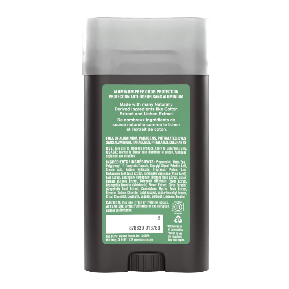 Every Man Jack recyclable flask marking with 50% PCR for eco benefit
