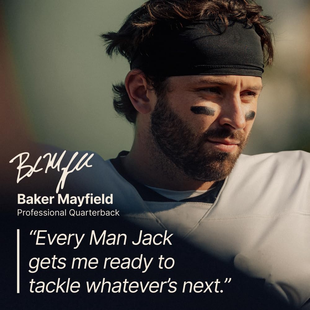 Every Man Jack back panel with ingredients list and clean-formula reassurance