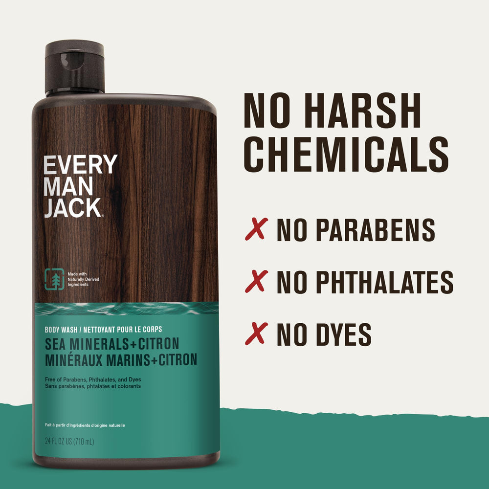 Every Man Jack two-pack stacked illustrating extra value and backup supply