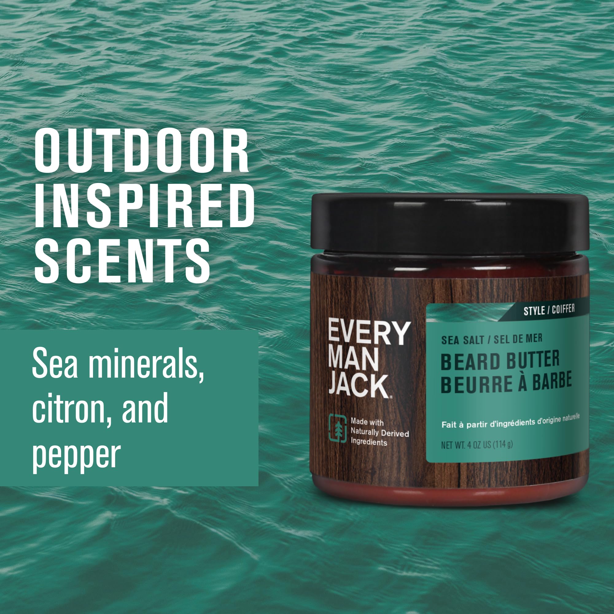 Every Man Jack hands applying butter demonstrating quick absorption and styling benefit