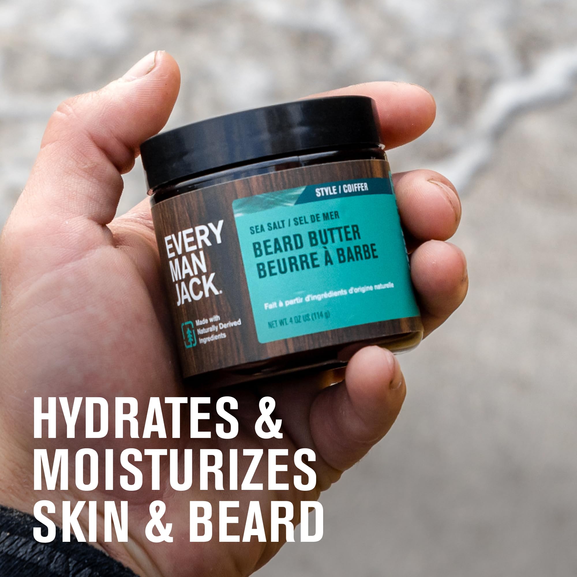 Every Man Jack before and after beard comparison showing softer, neater facial hair benefit