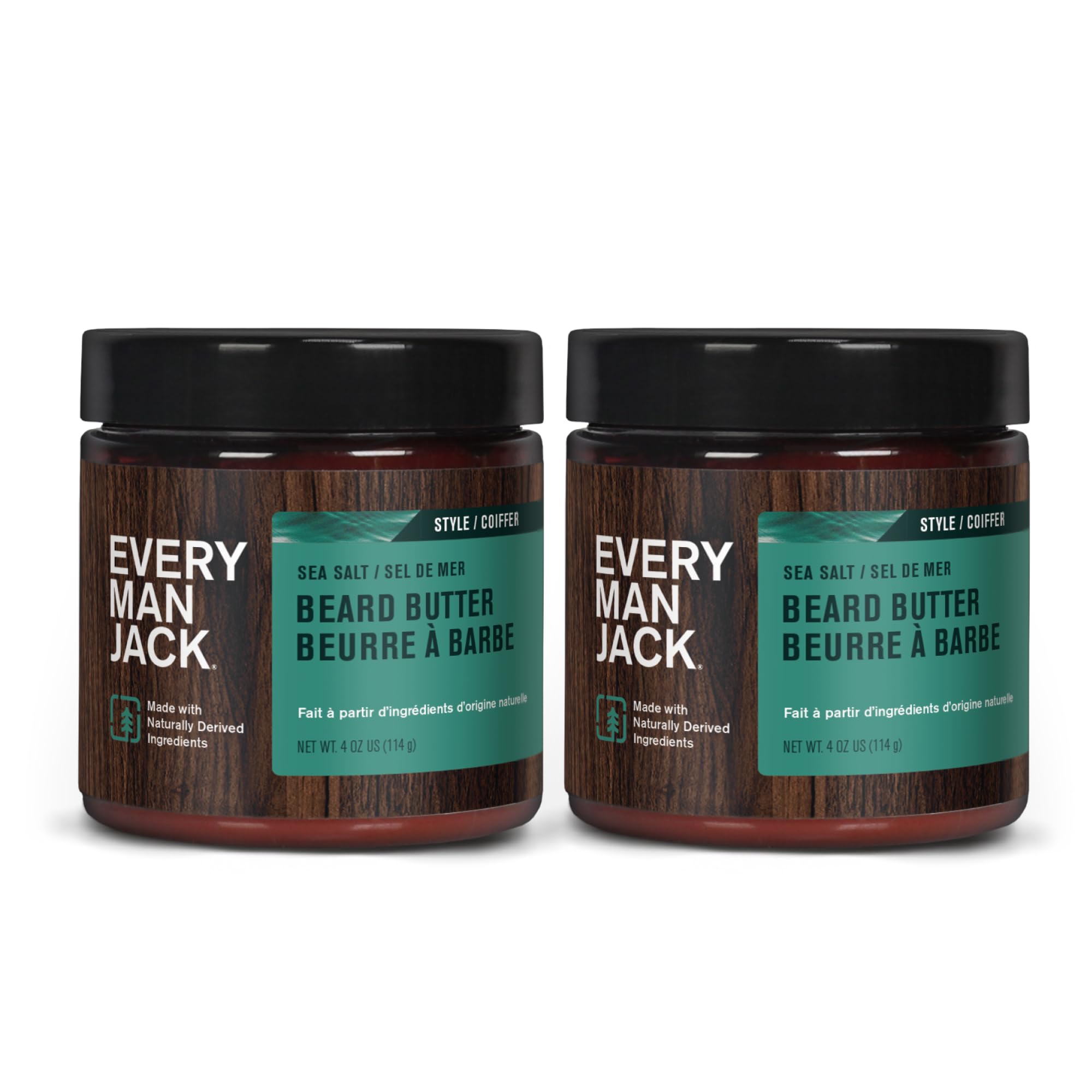 Every Man Jack natural ingredients arranged to show cocoa, shea, coconut benefits