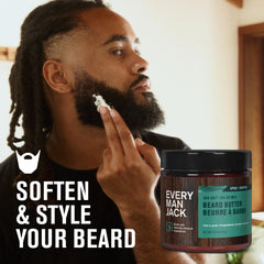 Every Man Jack open jar close-up of butter texture for rich conditioning benefit