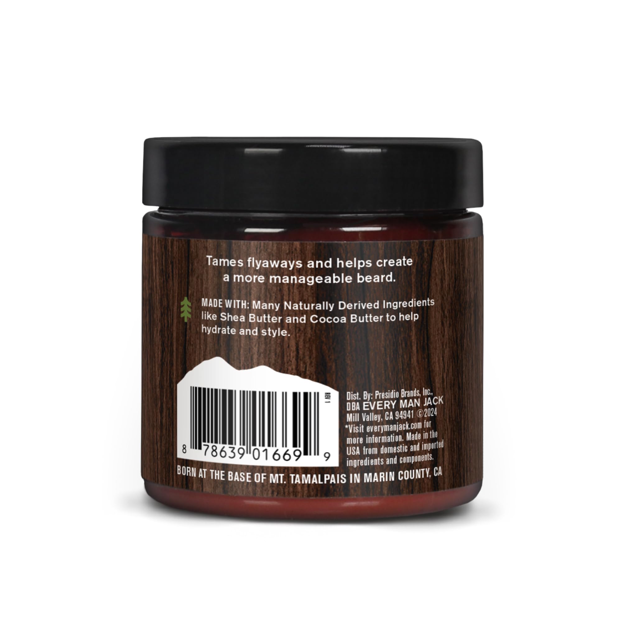 Every Man Jack jar in travel bag ready for on-the-go grooming
