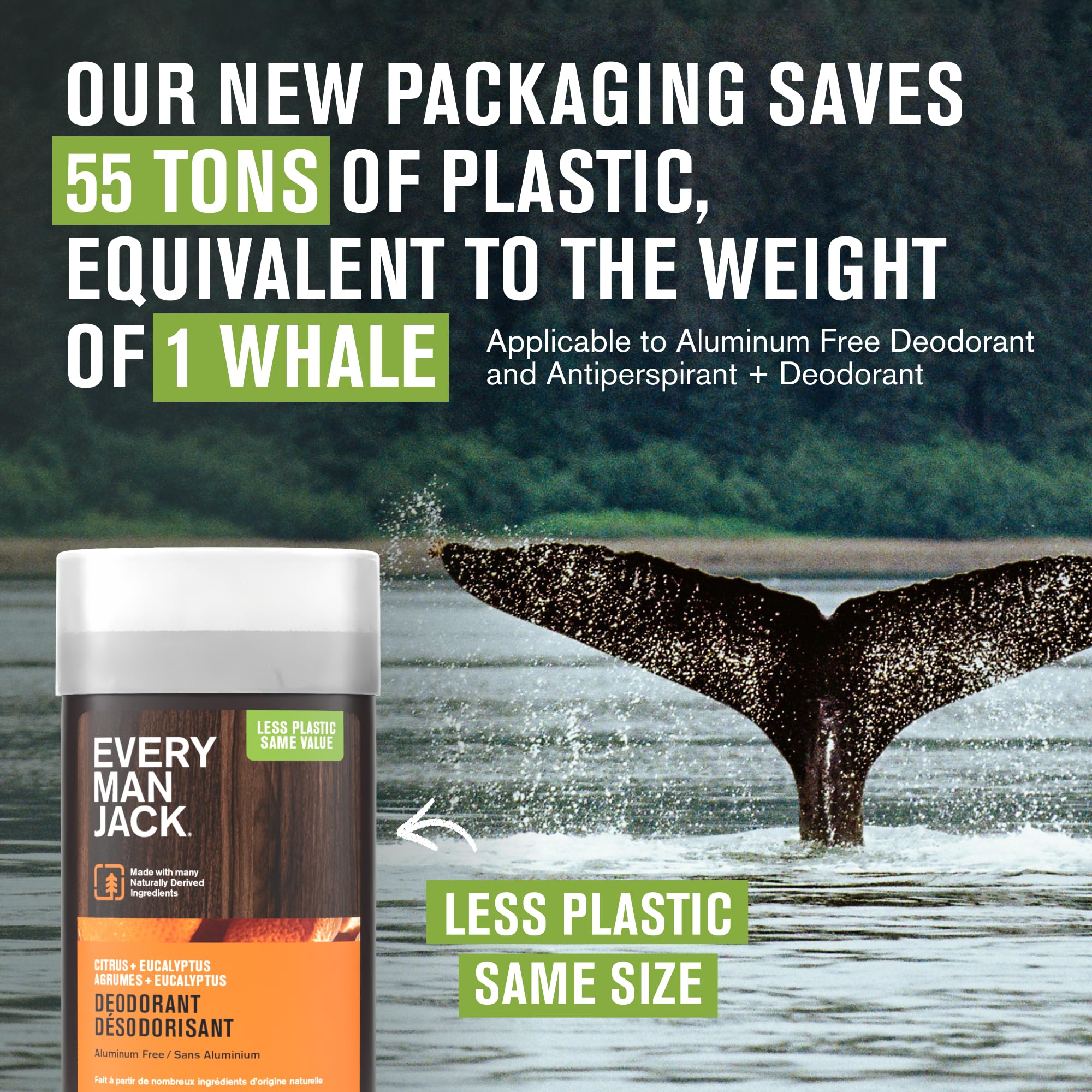 Every Man Jack two-pack displayed in lifestyle setting emphasizing value benefit