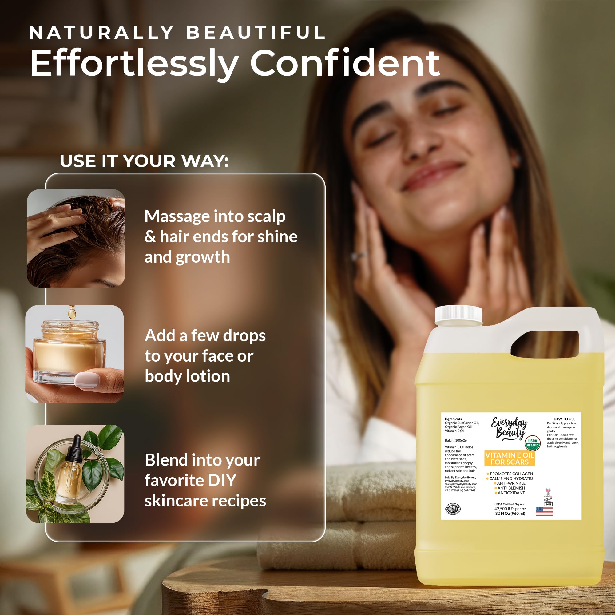 Everyday Beauty mixed in DIY bottle showing versatility for homemade skincare