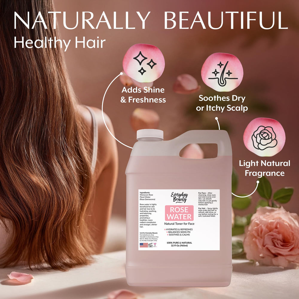 Everyday Beauty spritzed on hair to tame frizz and add shine benefit