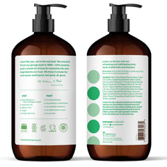 everyone angled label closeup highlighting peppermint and tea tree scent