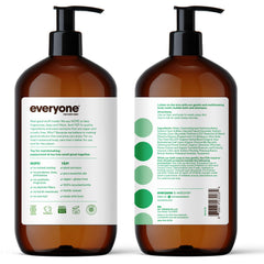 everyone pump dispensing syrupy cleanser texture for easy application