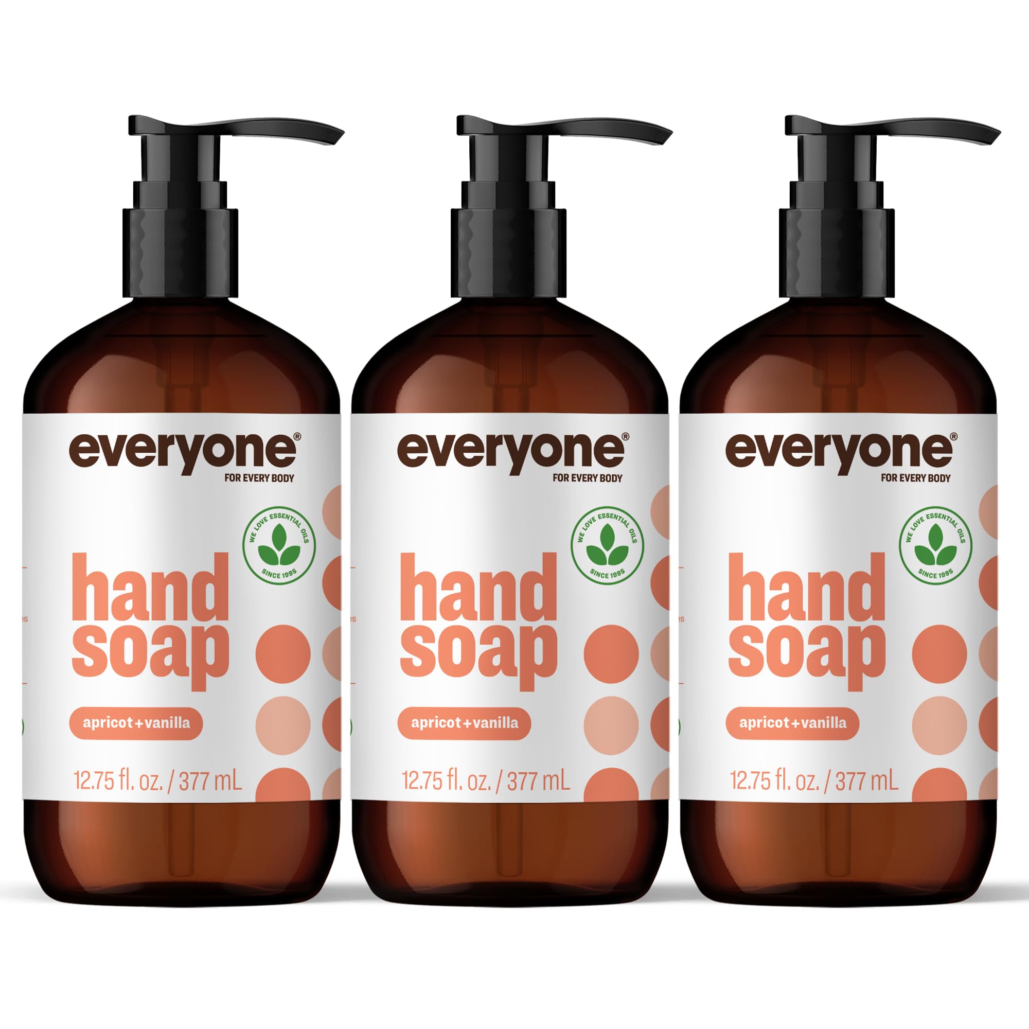everyone for every body front bottle showing apricot vanilla label and scent benefit